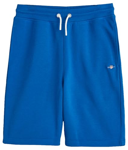 GANT Jungen Shield Sweat Lässige Shorts, Lapis Blue, 140-150 von GANT