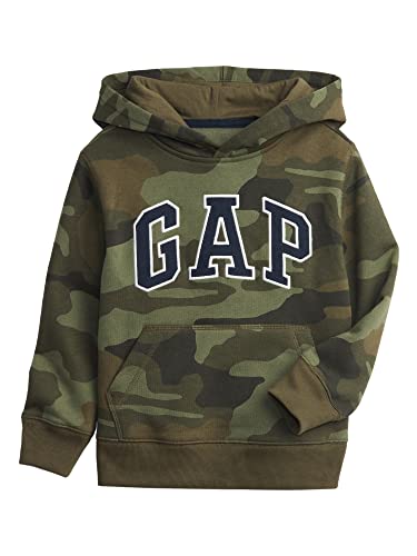 GAP Jungen Logo Hoodie Kapuzenpullover, Camouflage, XL von GAP