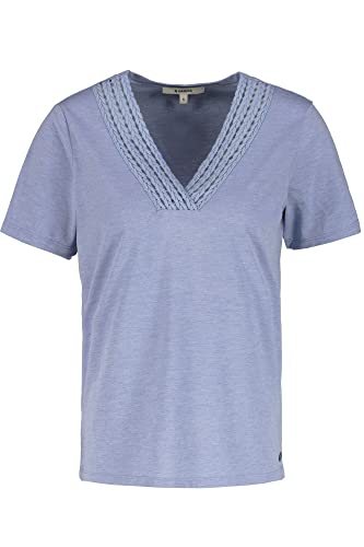 Garcia Damen Short Sleeve T-Shirt, Blue Grey, S von GARCIA DE LA CRUZ