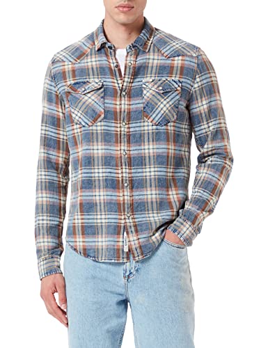 Garcia Herren U21284-1050 Hemd, Indigo, 3XL von GARCIA DE LA CRUZ