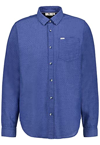 Garcia Herren Shirt Long Sleeve Hemd, Vibrant Blue, L von GARCIA DE LA CRUZ