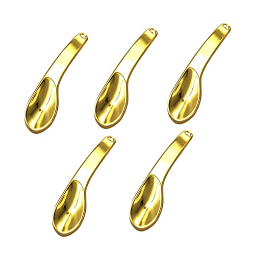 GARVALON 5stücke Teiliges Gesichtscreme-löffel Für Maske Und Creme Goldenes Kosmetikwerkzeug Aus Zinklegierung Leicht Und Langlebig Zum Auftragen Von Gesichts Und Körperpflegeprodukten GARVALON 5stücke Teiliges Gesichtscreme-löffel Für Maske Und Creme Goldenes Kosmetikwerkzeug Aus Zinklegierung Leicht Und Langlebig Zum Auftragen Von Gesichts Und Körperpflegeprodukten von GARVALON