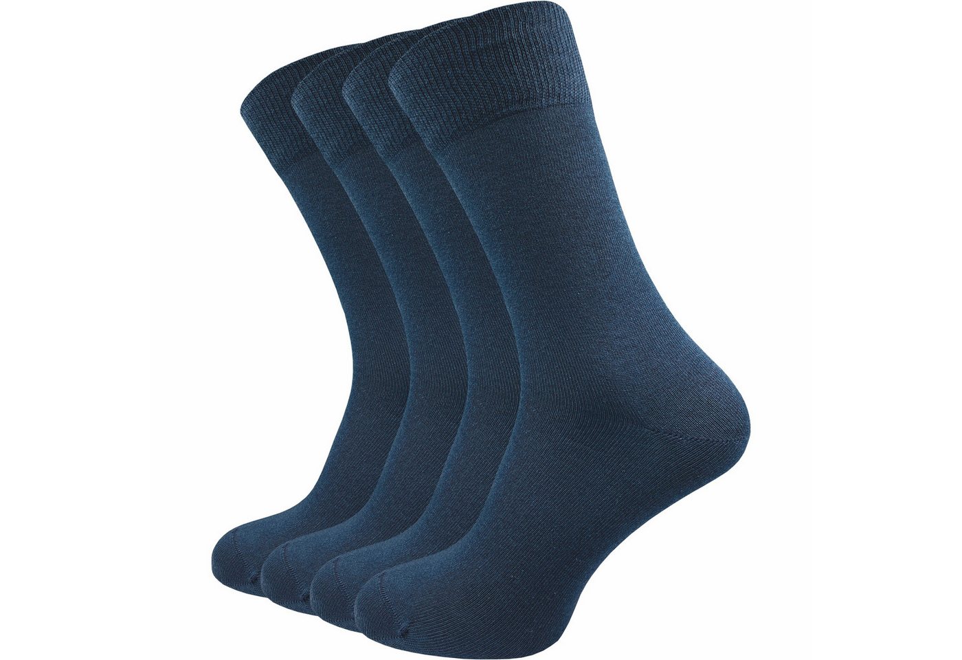 GAWILO Businesssocken für Herren - absolut blickdicht dank doppelt verstrickter Garne (4 Paar) Spitze handgekettelt - ohne drückende Naht - 94 % Baumwolle von GAWILO