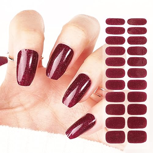 22 Stk Nagelfolien Selbstklebend Glitzer Nagel Sticker Nagelaufkleber Nagelsticker Aufkleber Nail Art Stickers DIY für Damen Mädchen Weihnachten Nagelkunst Dekoration Maniküre Nageldesign von GEBETTER