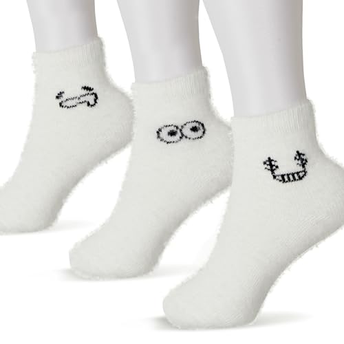 GEBETTER 3 Paar 3 Muster Socken Winter Herbst Nerz Samt Wintersocken Stricksocken Weiche Haussocken Warme für Damen Mädchen Herren Kuschelsocken Bettsocken von GEBETTER