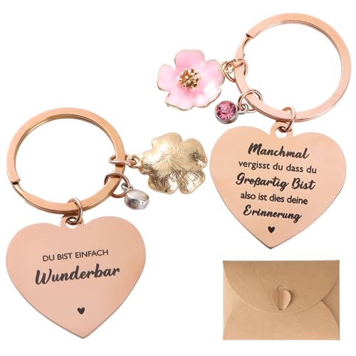 GEBETTER Geschenk für Frauen Manchmal vergisst du dass du großartig bist Schlüsselanhänger inspirierend schlüsselband Geburtstagsgeschenk für Freundin Mama Schwester Kollegin Ehefrau und Mutter von GEBETTER