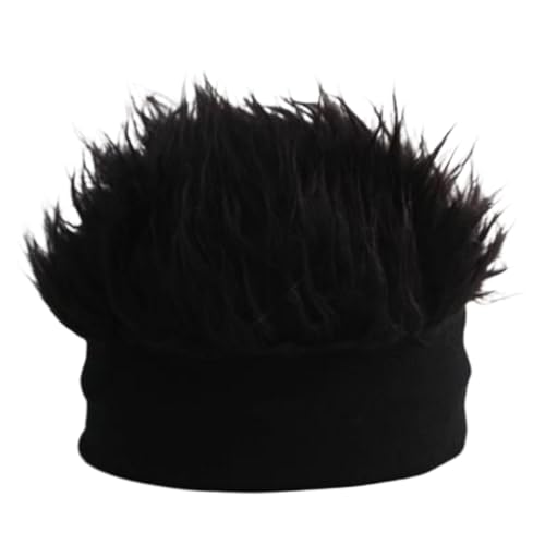 Haarmütze I Realistische Hip Hop Perückenkappe aus Strick, mit spitzem Haar, lustiger Baumwollhut I Kurzer elastischer Cosplay-Haarhut für lässige Kleidung Haarmütze I Realistische Hip Hop Perückenkappe aus Strick, mit spitzem Haar, lustiger Baumwollhut I Kurzer elastischer Cosplay-Haarhut für lässige Kleidung von GENERIC