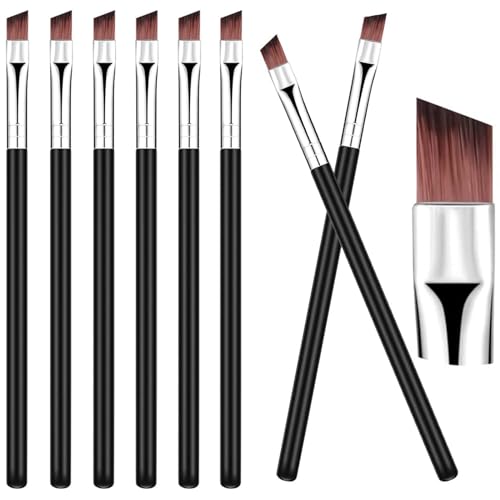 Make-Up Augenbrauenpinsel Lidschattenpinsel Set Multi-Funktions-Kosmetikpinsel Eyeliner-Pinsel Concealer-Pinsel Wimpernpinsel Augenbrauen-Schrägwinkelpinsel Lidschatten-Applikator (8 Stücke) von GENSMILE