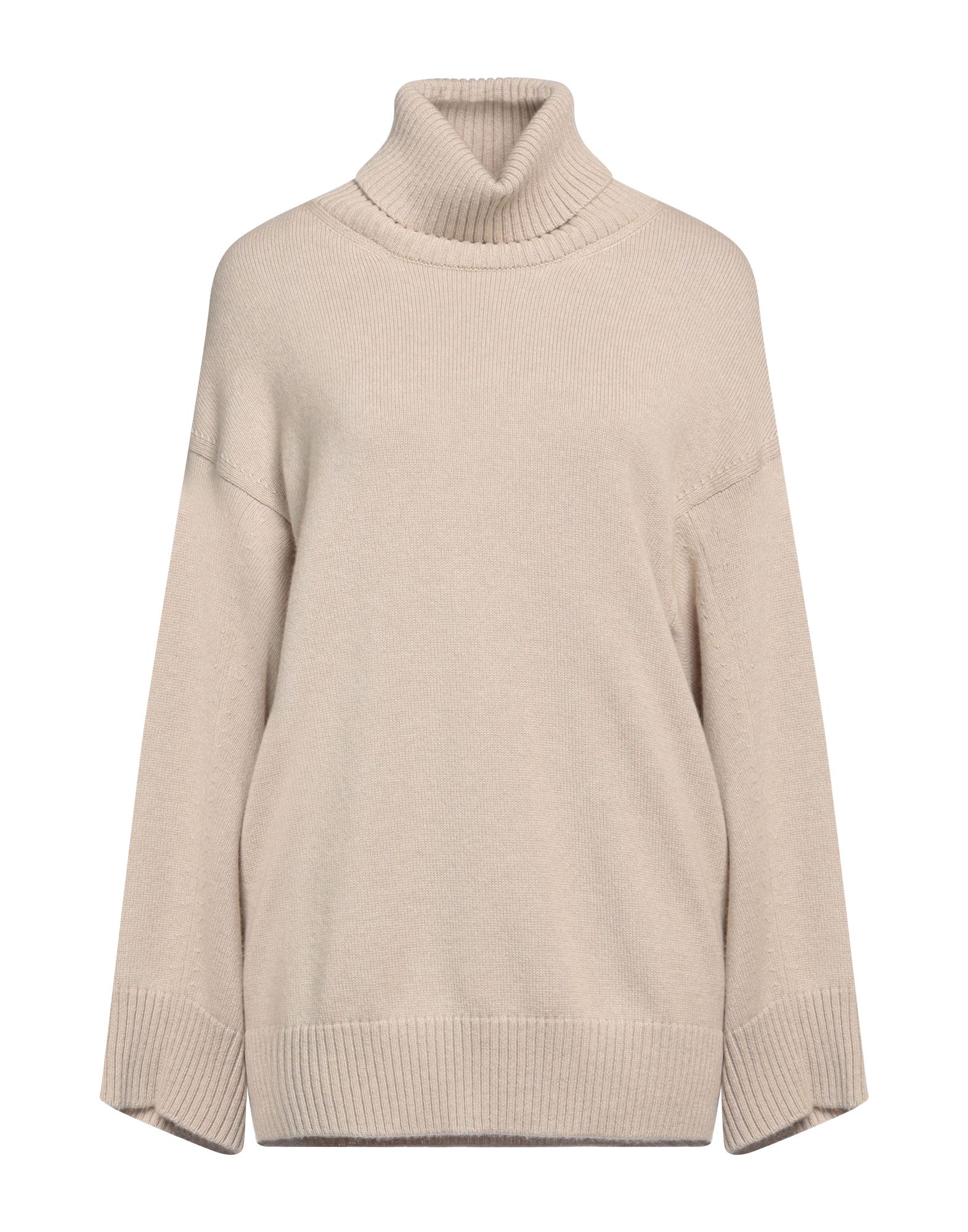 GENTRYPORTOFINO Rollkragenpullover Damen Beige von GENTRYPORTOFINO