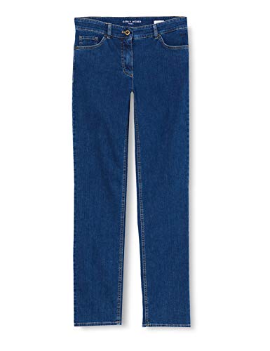 GERRY WEBER Damen Straight Fit Jeans, Blue Denim, 42 EU von Gerry Weber