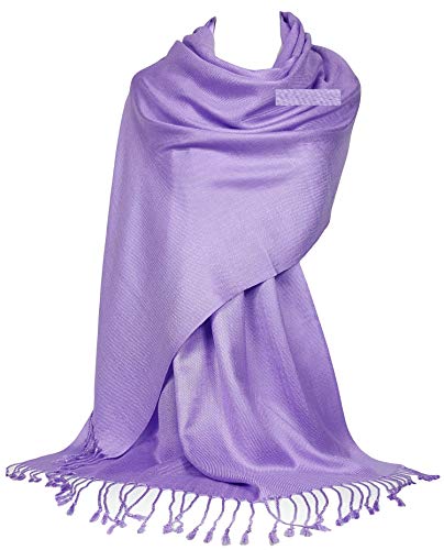 GFM® Schal im Pashmina-Stil, für alle Jahreszeiten, weich, B9, B9-ghli-flieder, 42 von GFM