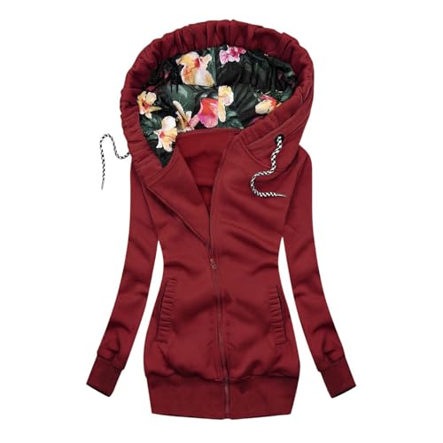 GFPGNDFHG Kapuzenpullover Damen Frauen MäNtel Winter Rosa Mantel Damen Damen Gr 54 y2k Sweater Strickjacke mit KnöPfen Damen Langer Cardigan Damen Rote Jeansjacke Decke Pulli Bolero für Abendkleider von GFPGNDFHG