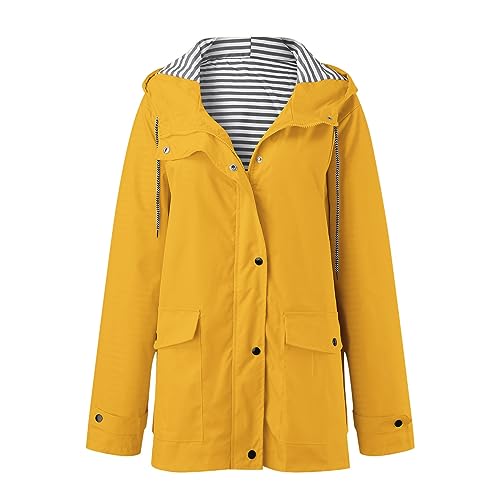 GFPGNDFHG Regenjacke Damen Wasserdicht, Wasserdichter Regenmantel für Damen, Regenjacke mit Kapuze, Leichter Langer Regenmantel, Windjacke, Trenchcoat Jogginghose Damen Pullover mit Kragen Damen GFPGNDFHG Regenjacke Damen Wasserdicht, Wasserdichter Regenmantel für Damen, Regenjacke mit Kapuze, Leichter Langer Regenmantel, Windjacke, Trenchcoat Jogginghose Damen Pullover mit Kragen Damen von GFPGNDFHG