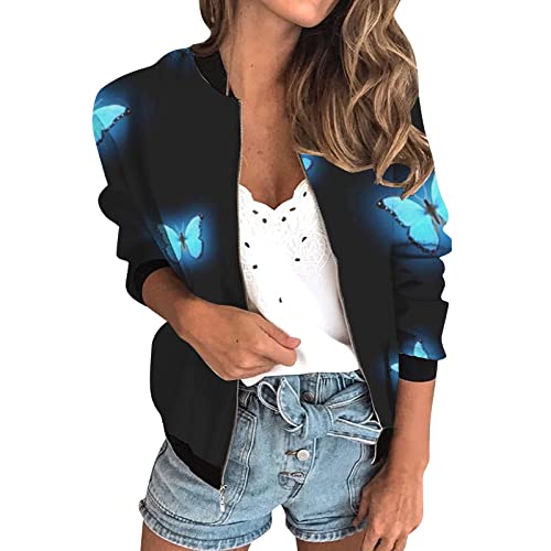 GFPGNDFHG Wickel Cardigan Damen Your Heart Is The Sea Sweat Damen Jacke Sweatjacke Schwarz Damen BäNder Kapuze Longshirt Schwarz Swearshirtjacke Frauen Damen Jeansjacke Damen Jacke von GFPGNDFHG