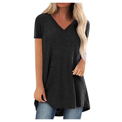 Oversize Shirt Damen Sommer longblusen Damen Bluse Damen Sommer elegant Kurzarm Shirt Damen augenstern Mode XXL Pulli blusen elegant Damen Tshirt bauchfrei bluzki damskie luźne von GFPGNDFHG