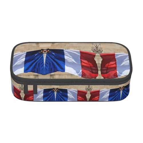 GFXEDSAH Federmäppchen mit französischer Flagge, Federmäppchen, Organizer, Oxford-Stoff, Mehrzweck-Federmäppchen, Schwarz , Einheitsgröße, Schlüsseletui GFXEDSAH Federmäppchen mit französischer Flagge, Federmäppchen, Organizer, Oxford-Stoff, Mehrzweck-Federmäppchen, Schwarz , Einheitsgröße, Schlüsseletui von GFXEDSAH