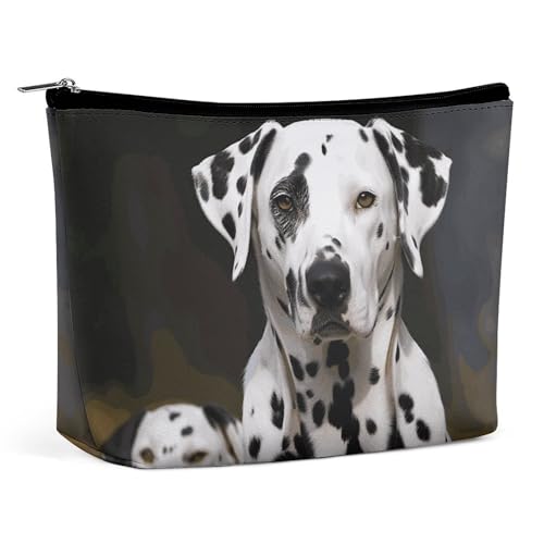GHBNK Kosmetiktasche, tragbar, Kulturbeutel, schwarzer chinesischer Drache, Reise-Make-up-Tasche, Beauty-Organizer, Lippenstift-Tasche für Damen, Dalmatiner-Hund, Einheitsgröße GHBNK Kosmetiktasche, tragbar, Kulturbeutel, schwarzer chinesischer Drache, Reise-Make-up-Tasche, Beauty-Organizer, Lippenstift-Tasche für Damen, Dalmatiner-Hund, Einheitsgröße von GHBNK