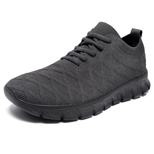 GHFKKB Laufschuhe Herren Turnschuhe Tennisschuhe Leichtgewichts Sneaker Tennisschuhe Fitness Joggingschuhe Trainingsschuhe Atmungsaktiv Sportschuhe Walking Schuhe-Dark_Gray-40 von GHFKKB