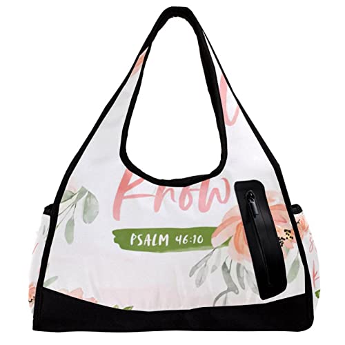 Sporttasche für Damen,Reisetasche,Sporttasche,Damen Sporttasche,Rosa Blumenhintergrund von GIAPB