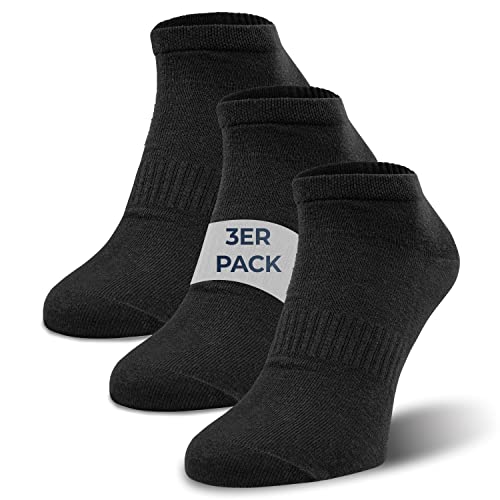 GIESSWEIN Bambus Sneaker Socken Herren & Damen 35-46 [3er Pack] - Anti Schweiß Socken temperaturregulierend atmungsaktiv - Laufsocken Sportsocken Herren & Damen - Sneakersocken aus Bambusfasern von GIESSWEIN