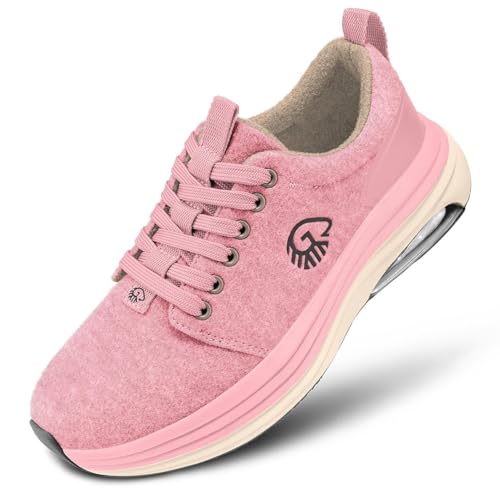 GIESSWEIN Merino Curve Max Women - Merino Sneaker mit Stoß absorbierendem Luftpolster - Komfortabler Aktivschuh mit Wechselfußbett - Langlebige Naturkautschuk Sohle für Beste Bodenhaftung GIESSWEIN Merino Curve Max Women - Merino Sneaker mit Stoß absorbierendem Luftpolster - Komfortabler Aktivschuh mit Wechselfußbett - Langlebige Naturkautschuk Sohle für Beste Bodenhaftung von GIESSWEIN