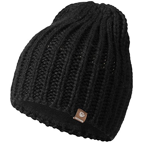 GIESSWEIN Strickmütze Giebel - Warm gefütterte Merino Mütze, Unisex High Beanie für Damen & Herren, Winter Mütze mit Fleece Futter von GIESSWEIN