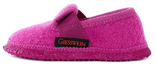 GIESSWEIN Unisex Kinder Türnberg Flache Hausschuhe, Beere 376, 32 EU von GIESSWEIN