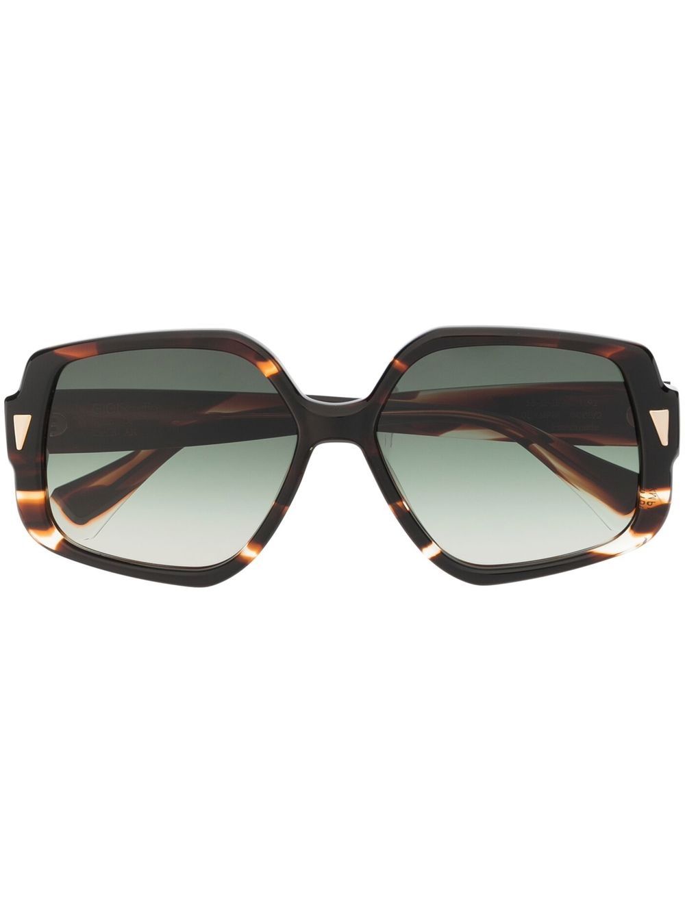 GIGI STUDIOS Olympia Sonnenbrille mit Oversized-Gestell - Braun von GIGI STUDIOS