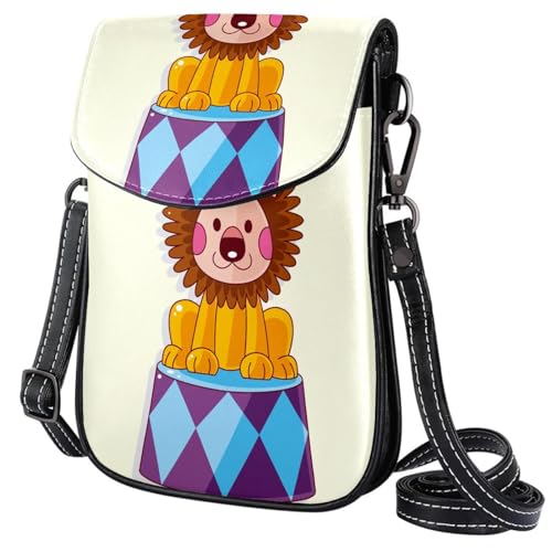 Damen Klein Umhängetasche Cartoon Schultertasche Handytasche Zum Umhängen Mini Crossbody Tasche von GIOKQB