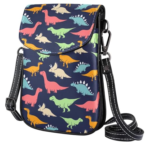 GIOKQB Damen Klein Umhängetasche Dinosaurier Schultertasche Handytasche Zum Umhängen Mini Crossbody Tasche von GIOKQB