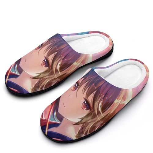 GIOKQB Kurzhaarmädchen Hausschuhe Damen Warme Kunstwolle Memory Foam Slippers Rutschfeste Pantoffeln von GIOKQB