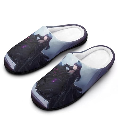 GIOKQB Mädchen Lokomotive Hausschuhe Damen Warme Kunstwolle Memory Foam Slippers Rutschfeste Pantoffeln von GIOKQB