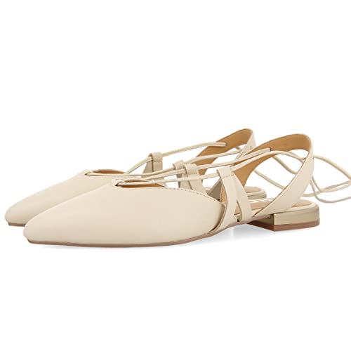 GIOSEPPO Damen Rollen Ballerinas, Elfenbein, 41 EU von GIOSEPPO