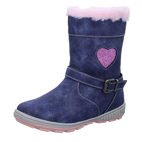 GIRLZ ONLY BN01618 Mädchen Schlupf/Klettstiefelette Warmfutter, Größe 32 von GIRLZ ONLY