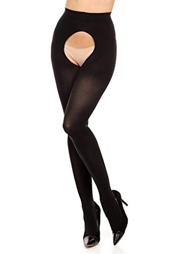 GLAMORY Ouvert 60 Overt-Strumpfhose-schwarz-XL-XL-(48-50) von GLAMORY