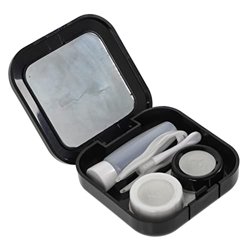 GLEAVI 1 Set Box-Koffer Reisebehälter Vintage-Kosmetikspiegel Make-Up-Reisebehälter Aufbewahrungskoffer Make-Up-Box Bezauberndes Miss-Glas von GLEAVI