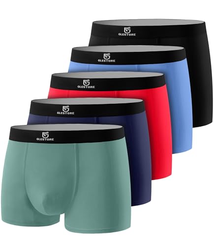 GLESTORE Boxershorts Herren Unterhosen Männer 5er Pack Modal Unterwäsche 5er Multicolor M GLESTORE Boxershorts Herren Unterhosen Männer 5er Pack Modal Unterwäsche 5er Multicolor M von GLESTORE