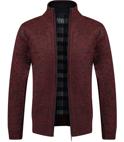 GLESTORE Strickjacken für Herren Strickjacke Cardigan Trachtenjacke Herren Fleecejacke Winter Herren Rosa M GLESTORE Strickjacken für Herren Strickjacke Cardigan Trachtenjacke Herren Fleecejacke Winter Herren Rosa M von GLESTORE