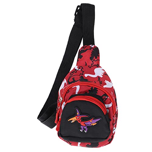 GLSTOY 1 STK Brusttasche Für Kinder Brusttasche Für Damen Crossbody Geschenk Für Mädchen Damen Geldbörse Crossbody-Rucksack-Geldbeutel-gürteltasche Junge Schultertasche Rot Nylon Draussen von GLSTOY