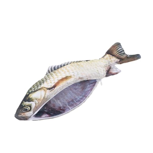 GLSTOY Simulierte Fisch Stifttasche Lustiges Federmäppchen Briefpapierhalter Fisch Geldbörse Fischform Federmäppchen Kreative Bleistifttasche Stifttasche Bleistift von GLSTOY