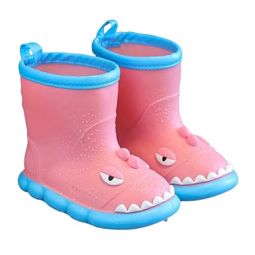 GLYLFQZJ Regenstiefel Für Kinder Kinder Regenstiefel Baby Jungen Mädchen Eva Nicht-Rutsch Im Freien Cartoon Dinosaurier Regenstiefel Kinder Wasserdichte Schuhe Boots Stiefel Mädchen-170-Rosa von GLYLFQZJ