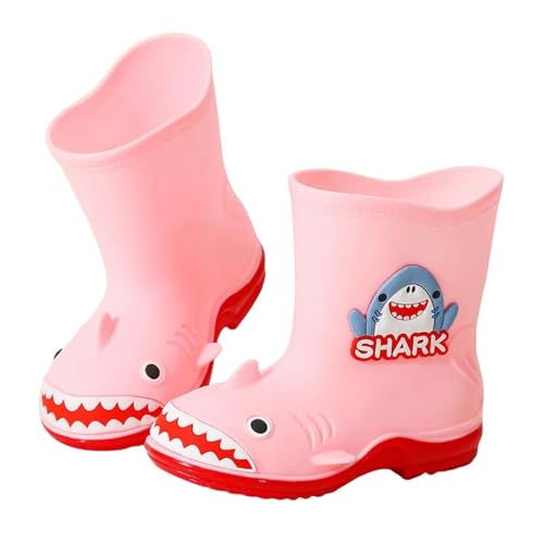 GLYLFQZJ Regenstiefel Für Kinder Warme Abnehmbare Regenstiefel Für Kinder Cartoon Süße Gummischuhe Kinder Anti -Slip Und Wasserdichte Regenschuh Kinder-27-Insole17Cm-Rosa von GLYLFQZJ