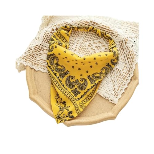 Sommerschal Sommer Frauen Feste Farbe Kopf Schalle Riangle Bandanas Chiffon Elastic Hairbänder Kinder Mädchen Stirnbänder Haarzubehör-30 von GLYLFQZJ