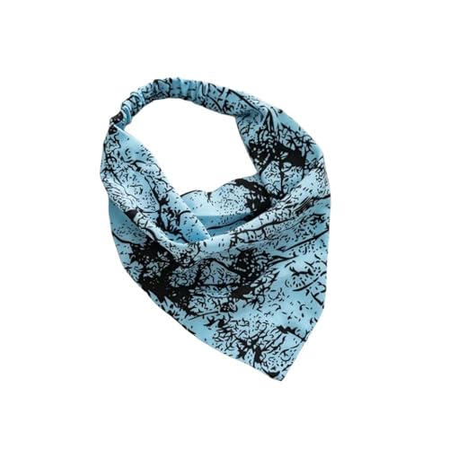 Sommerschal Sommer Frauen Feste Farbe Kopf Schalle Riangle Bandanas Chiffon Elastic Hairbänder Kinder Mädchen Stirnbänder Haarzubehör-39 von GLYLFQZJ