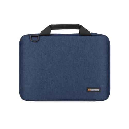 GLigeT Laptoptasche Schutzhülle 13,0 Zoll -16,0 Zoll Aktentasche, modische Umhängetasche, große Kapazität, Laptoptasche, Business-Pendeltasche Laptophülle (Color : Navy Blue, Size : 13-14 inch) von GLigeT