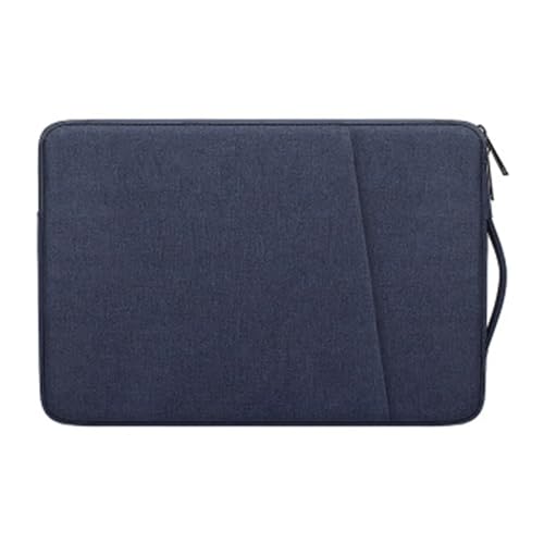 GLigeT Laptoptasche Schutzhülle 13,3/15,6-Zoll-Laptoptasche Tablet-Schutzhülle Handtasche Wasserdichte Pendler-Aktentasche Laptophülle (Color : Dark Blue, Size : 15.6 inch) von GLigeT