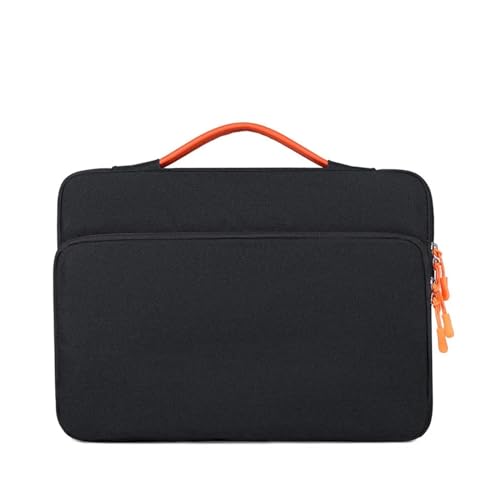 GLigeT Laptoptasche Schutzhülle 13,3 Zoll/15,6 Zoll Handtasche Laptop Innentasche Tablet Schutzhülle Damen Herren Pendler Aktentasche Laptophülle (Color : Schwarz, Size : 15.6inch) von GLigeT