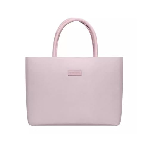 GLigeT Laptoptasche Schutzhülle Aktentasche 14-Zoll-Laptoptasche Handtasche mit großem Fassungsvermögen Wasserdichte tragbare Tablet-Computer-Liner-Tasche Laptophülle (Color : Pink) von GLigeT