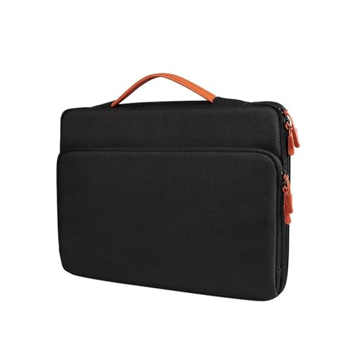 GLigeT Laptoptasche Schutzhülle Laptoptasche, Tablet-Schutzhülle, modische Handtasche, leichte Laptop-Innentasche, Pendler-Aktentasche Laptophülle (Color : Schwarz, Size : 14.1-15.4 inch) von GLigeT