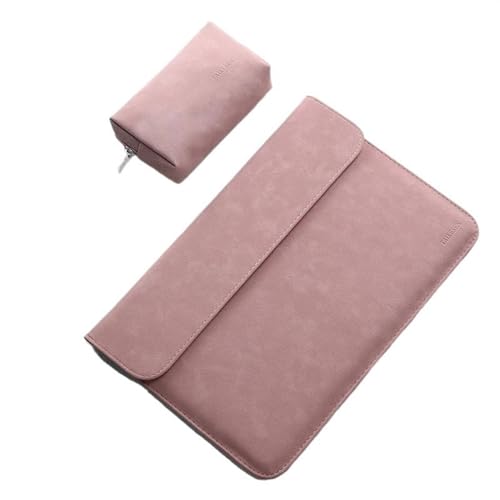 GLigeT Laptoptasche Schutzhülle Tablet-PC-Schutzhülle, 15,6-Zoll-Laptoptasche, Notebook-Abdeckung, multifunktionale Handtasche mit großer Kapazität Laptophülle (Color : PINK, Size : 15.6inch) von GLigeT